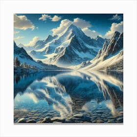 Snowy Mountains 6 Canvas Print