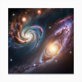 Spiral Galaxies Canvas Print