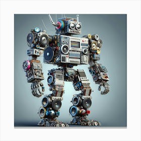 Digital Robot18 Canvas Print