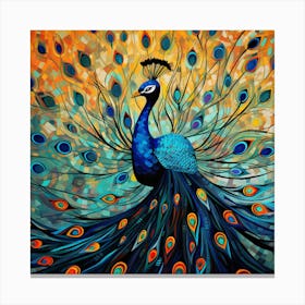 Peacock Painting 2 Canvas Print