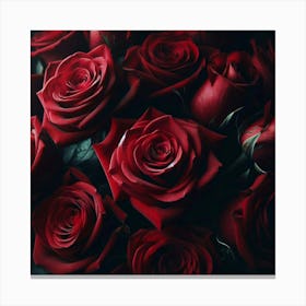 Red Roses 1 Canvas Print