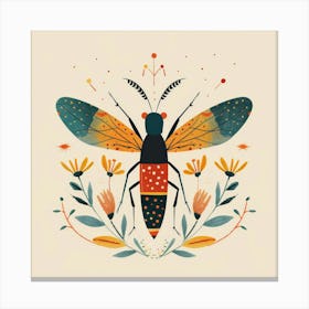 Bee Illustration 2 Canvas Print