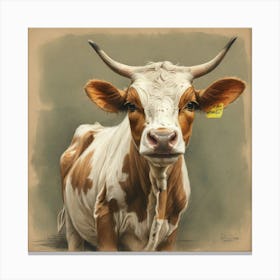 Cow Painting Canvas Print