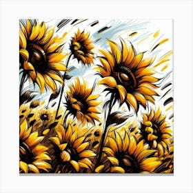 Sunflowers 11 Canvas Print