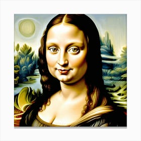 Beautiful Mona Lisa Canvas Print