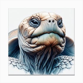 Turtle Portrait Canvas Print