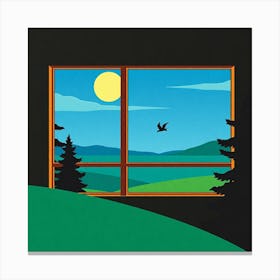 View From The Window Canvas Print