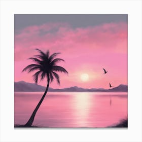 Sunset At The Beach 48 Canvas Print