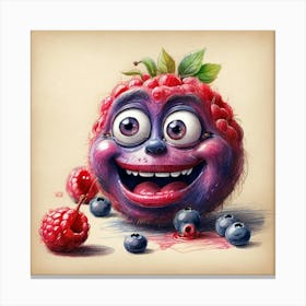 Berry Monster Canvas Print