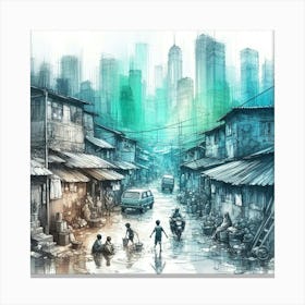 Hong Kong City Canvas Print