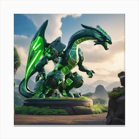 Green Dragon Canvas Print