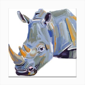 White Rhinoceros 04 Canvas Print