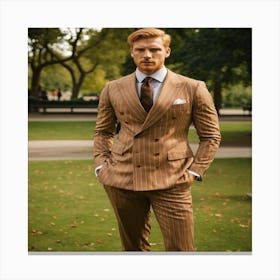 Man In A Suit Canvas Print