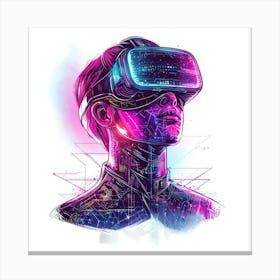 Vr Headset.Generated AI. Wall Art Print 13 Stampe su tela