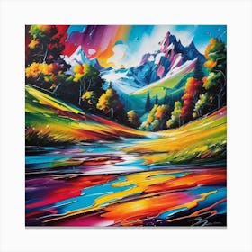 Rainbow River 2 Canvas Print