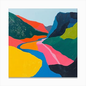 Colourful Abstract Runion National Park France 3 Canvas Print