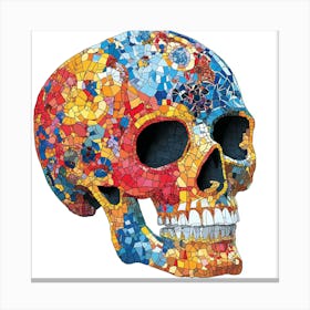 Mosaic Skull 1 Canvas Print