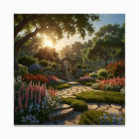 Garden In The Sun 1 Canvas Print