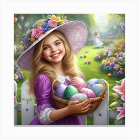 Easter Girl 19 Canvas Print