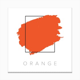Orange Color Box Canvas Print