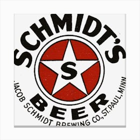 Schmidt S Beer Canvas Print