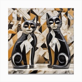 Two Cats 1 Canvas Print