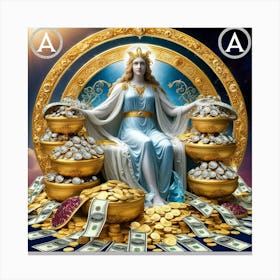 Money power attraction Canvas Print