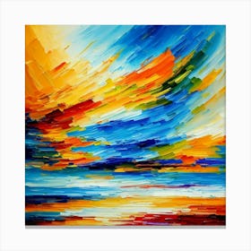 Impressionist painting with soft brush strokes and vibrant colors Canvas Print