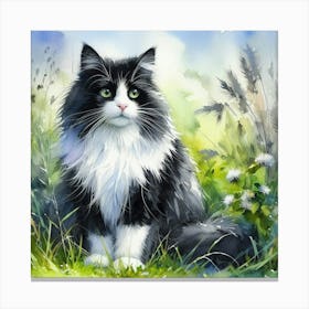 Cute Madde, watercolour Canvas Print