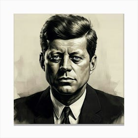 John F Kennedy Canvas Print