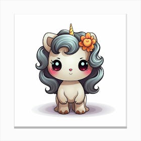 Cute Unicorn 583 Canvas Print