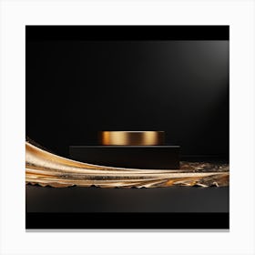 Black & Gold Luxury V2 Canvas Print