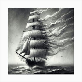 Long Ship Canvas Print