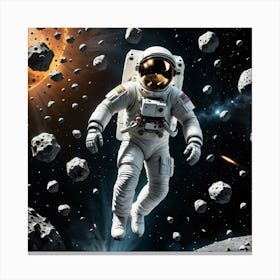 The Silent Universe: An Astronaut's Realm Canvas Print