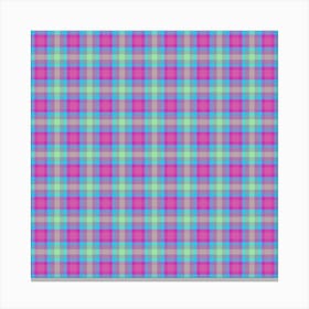 Plaid Fabric 199 Canvas Print