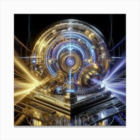 The Ultimate Time Travel Device: Unraveling the Quantum Time Machine" Canvas Print