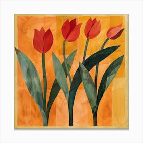 Red Tulips 20 Canvas Print