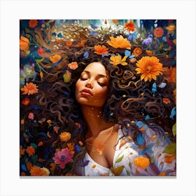 Dreaming Of Flowers 1 Canvas Print