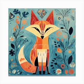 Fox In The Forest 1 Canvas Print