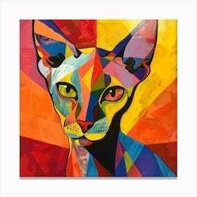 Kisha2849 Picasso Style Hairless Cat No Negative Space Full Pag 0234a327 9cae 40a2 B8b2 2b30f94c829c Canvas Print