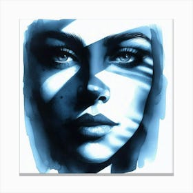 Woman'S Face 6 Canvas Print