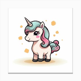 Cute Unicorn 259 Canvas Print