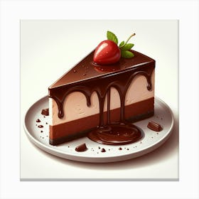 Chocolate Cake Canvas Print