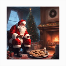 Christmas Santa 41 Canvas Print