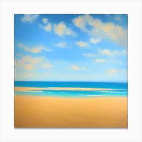 Sand And Sky Abstract Canvas Print