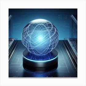 Futuristic Sphere Canvas Print