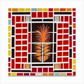 Pineapple Mosaic Canvas Print