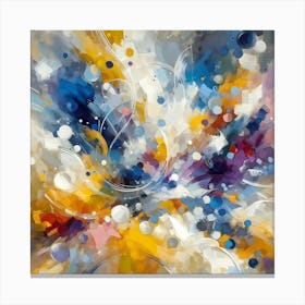 Abstract Cerulean Dreamscape Canvas Print