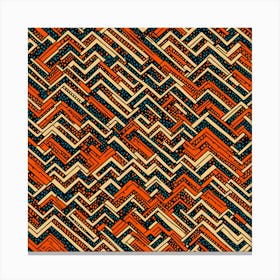 A Seamless Pattern Asymmetrical Zigzags And Jagged Lines, Herringbone Pattern, 149 Canvas Print