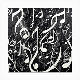 Black and White Abstract Art 212 Canvas Print